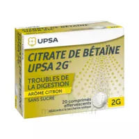 Citrate De Betaïne Upsa 2 G Comprimés Effervescents Sans Sucre Citron 2t/10 à STRASBOURG