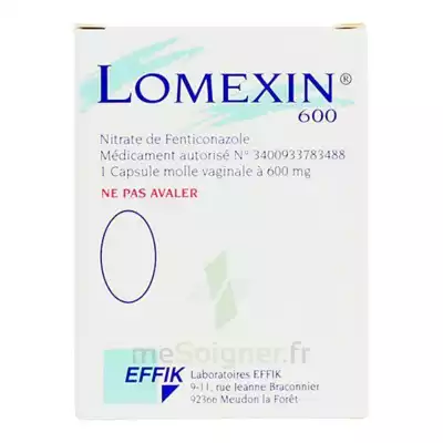 Lomexin 600 Mg Caps Molle Vaginale Plq/1 à STRASBOURG